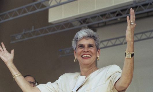 14일 별세한 비올레타 차모로 전 니카라과 대통령.