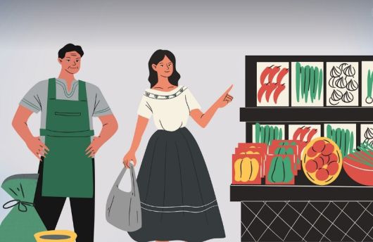 시장 이미지. 픽사베이