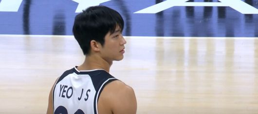 여준석 평가전 경기 모습. 영상 갈무리