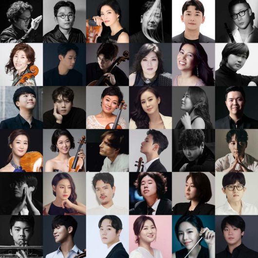 7월 내내 스트라빈스키와 러시아 작곡가들의 작품을 파고든 ‘줄라이 페스티벌’에 참여한 주요 연주자들. 더하우스콘서트 제공