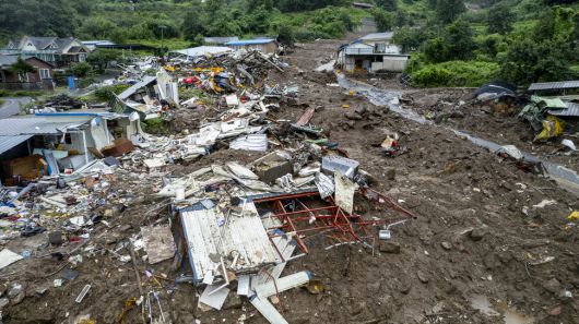 2023년 7월18월 경북 예천군 효자면 백석리 마을이 폭우에 따른 산사태로 폐허가 됐다. 이 곳에서만 4명이 숨지고 1명이 실종됐다. 김진수 선임기자 jsk@hani.co.kr