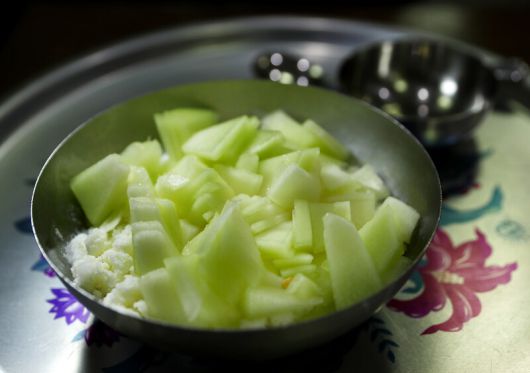 대구 서문시장 안에 있는 ‘서문빙수’에서 파는 오이빙수. 박미향 기자