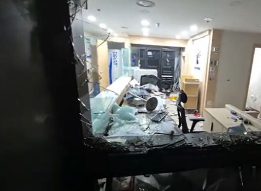 송씨가 서부지법 사태 당시 법원 경내에서 찍은 유튜브 영상 갈무리