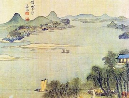 겸재 정선 경교명승첩 중 금성평사. 간송미술관