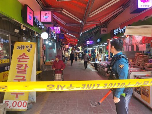 사고가 난 부천 오정구 제일시장. 이승욱기자