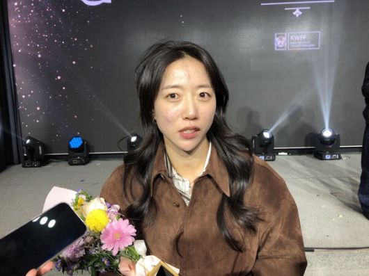 WK리그 최우수선수상을 받은 정지인 화천KSPO 주장.