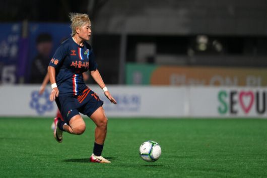 서울시청 김민지는 강력한 중거리 슈팅 능력을 갖췄다. 한국여자축구연맹 제공