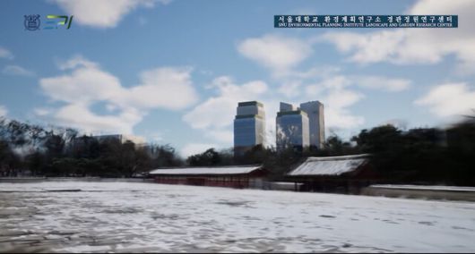 종묘 정전 앞에서 바라본 개개발이 진행된 이후의 세운 4구역 모습. 서울대 환경계획연구소 경관정원연구센터 제공