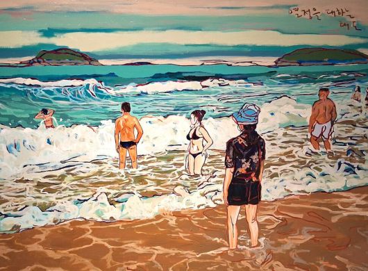 전시의 마지막 4섹션 ‘일상’에 나오는 작가의 2022년 작 ‘열정을 대하는 태도’. 노형석 기자