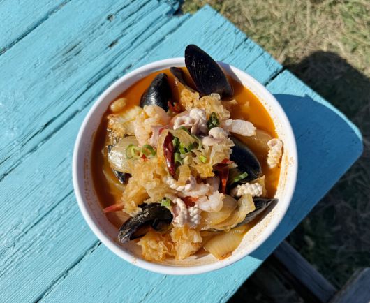 마라도에서 맛볼 수 있는 짬뽕. 박미향 기자