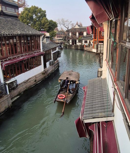 중국 상하이 수향마을 운하. 사진 원철 스님