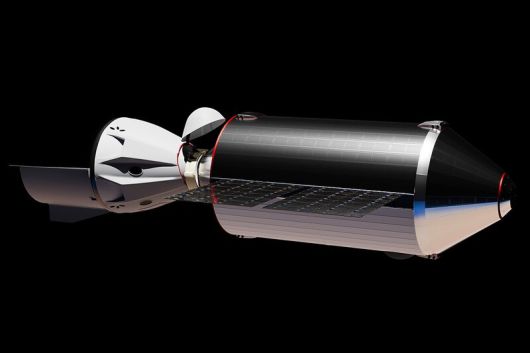 배스트 스페이스의 민간 우주정거장 헤븐1 상상도. 왼쪽에 스페이스엑스의 우주선이 도킹돼 있다. 배스트 스페이스 제공