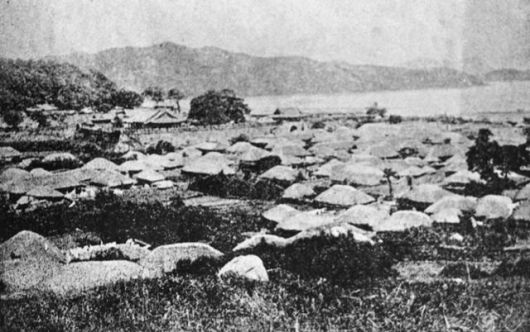 1894년 부산항일대 사진. 한국일보 자료사진