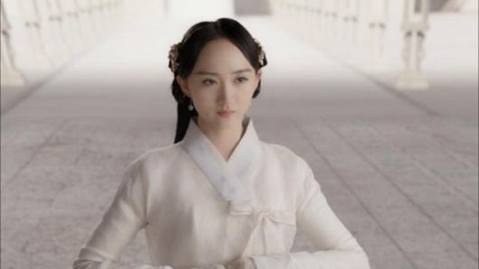 중국 드라마 '삼생삼세십리도화' 중 한 장면. 배우가 한복과 비슷한 저고리를 착용하고 있다.