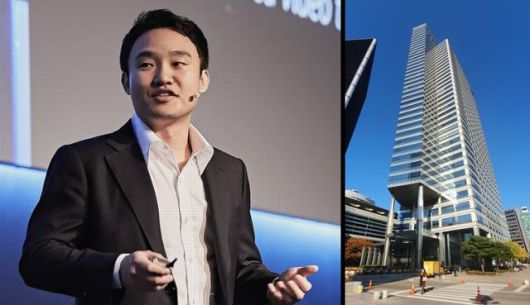 하쿠나라이브의 모회사 '하이퍼커넥트'와 하쿠나라이브의 안상일 대표(사진 왼쪽). 이 회사는 벤처 투자기업 소프트뱅크벤처스의 투자를 받을 정도로 규모가 크다. 오른쪽은 하이퍼커넥트 본사가 위치한 서울 강남구의 빌딩. 소프트뱅크벤처스 제공·이정원 기자