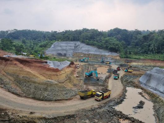 자카르타 시민들에게 상수도를 공급할 카리안댐 공사 현장. 한국수자원공사 제공