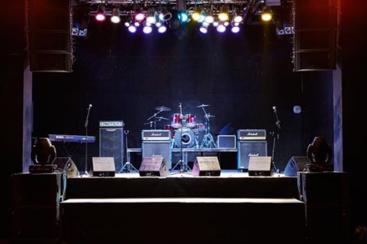 코로나19로 문을 닫은 서울 서교동 홍익대 인근 공연장 브이홀 무대 모습. 주성민 전 브이홀 대표 제공