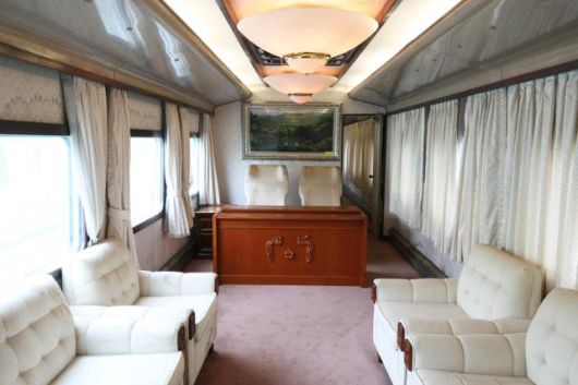 대통령 전용열차 내의 집무실. ⓒ박준규