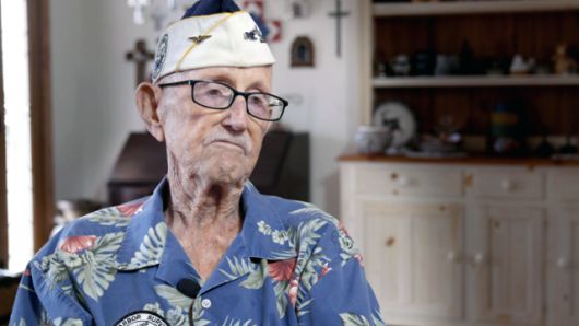 '진주만 공격:순간들의 기록'에서는 진주만 공습에서 살아남은 미군의 목소리 등을 들을 수 있다. 월트디즈니컴퍼니 코리아 제공