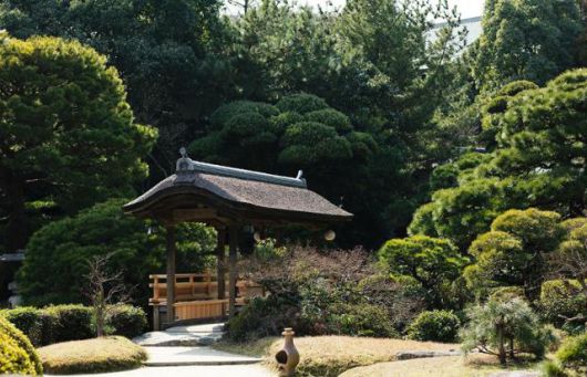 일본 후쿠오카현 지쿠시노시의 후쓰카이치 온천에 있는 고급 료칸 ‘다이마루 벳소’의 일본식 정원. 비위생적 관리가 적발된 곳이다. 다이마루 벳소 홈페이지 캡처