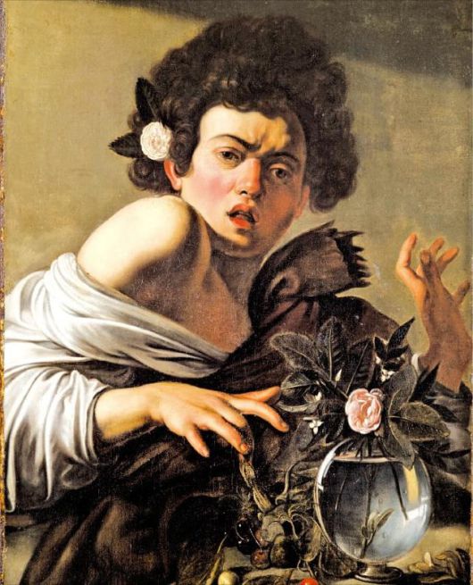 카라바조의 '도마뱀에게 물린 소년'. 액츠매니지먼트 제공