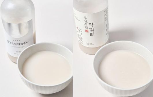 경기 양평군 서종면 달빛술래(왼쪽)와 용문면 우보주책의 막걸리.