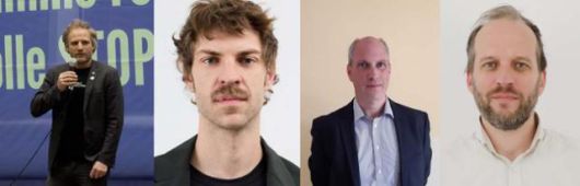 (왼쪽부터)톰 제니슨 '디지털 사회' 대표, 크리스토퍼 호를리츠 국제앰네스티 독일 지부의 인권 책임자, 마르쿠스 린덴 트리어대 정치학과 교수, 디트마 캄머러 바이젠바움 연구소 박사. 본인 제공 및 저작물 이용 라이선스(CC-BY-4.0)에 의한 사용