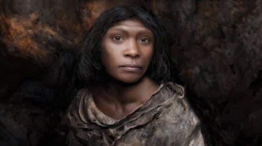 아타푸에르카 동굴에서 출토된 소녀뼈를 복원한 상상도.