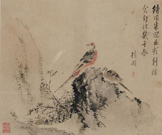 단원 김홍도의 '쌍치화명'. 대구 간송미술관 제공