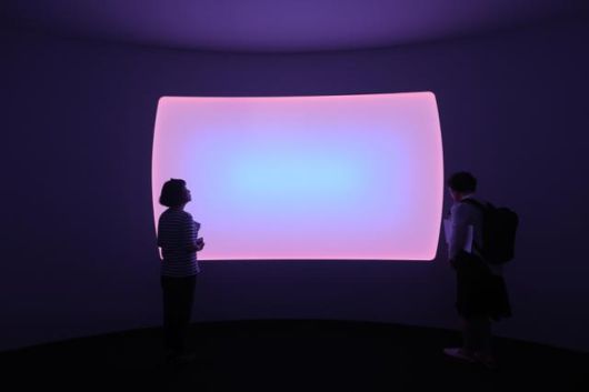 서울 용산구 페이스갤러리에서 열린 설치미술가 제임스 터렐의 개인전 '더 리턴(The Return)'의 모습. 연합뉴스