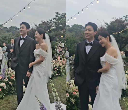 박하나와 김태술이 결혼식을 올렸다. 유수경 기자