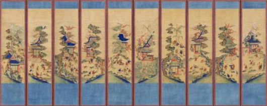 백동자도 병풍. 국가유산청 제공