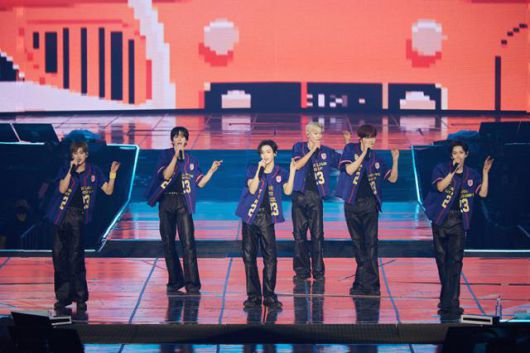 라이즈는 6일 오후 서울 송파구 올림픽공원 KSPO DOME(구 체조경기장)에서 첫 단독 콘서트 '라이징 라우드(RIIZING LOUD)' 3일 차 공연을 개최했다. SM엔터테인먼트 제공