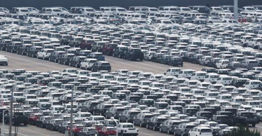 7일 경기 평택시 평택항에 수출용 자동차가 세워져 있는 모습. 연합뉴스