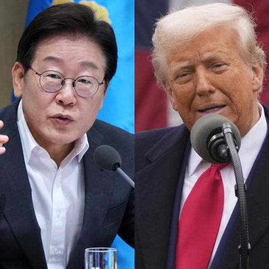 이재명(왼쪽 사진) 대통령과 도널드 트럼프 미국 대통령. 왕태석 선임기자·워싱턴=AP·뉴시스