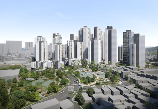 최고 41층, 2,679가구 규모로 재건축될 서울 양천구 목동 11단지 아파트 조감도. 서울시 제공