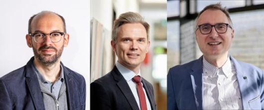 왼쪽부터. 울프 보흐만 케미츠공과대학 사회학연구소 교수, 하네스 모슬러 뒤스부르크-에센대 정치학과 교수, 카이 아르츠하이머 마인츠대 정치학과 교수. 본인 제공 및 학교 홈페이지