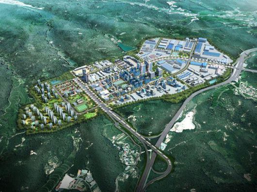 경북 포항 경제자유구역 투시도. 포항시 제공