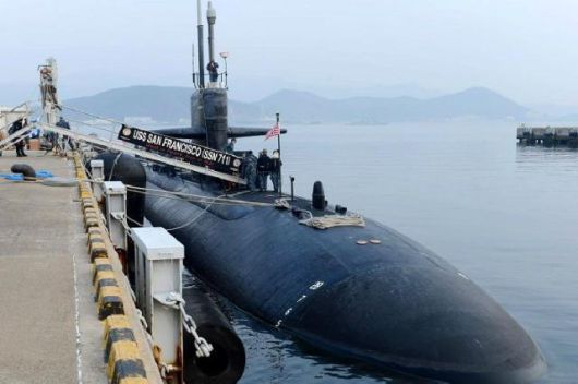 항구에 정박한 핵 잠수함. 연합뉴스
