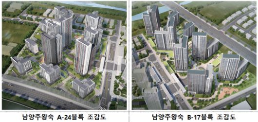 경기 남앙주 왕숙 분양단지 조감도. 국토교통부 제공