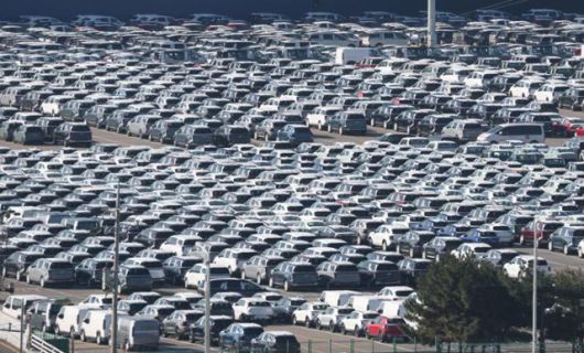 4일 경기 평택시 포승읍 평택항에 수출용 차량이 세워져 있다. 뉴스1