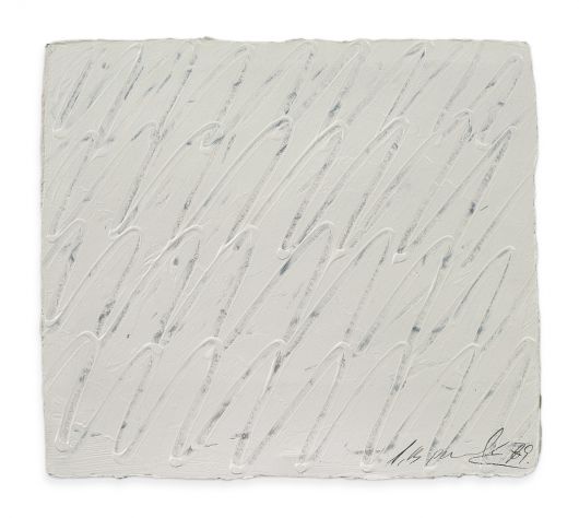 박서보, 묘법, 종이에 유채, 연필, 25.5x28.5cm, 1979