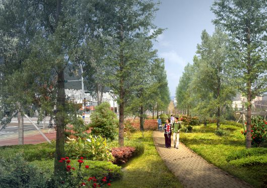 도시바람길숲, 황산로 테마 바람길