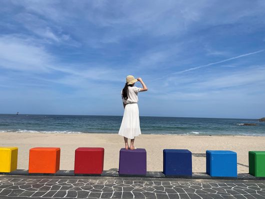 아야진 레인보우 돌다리