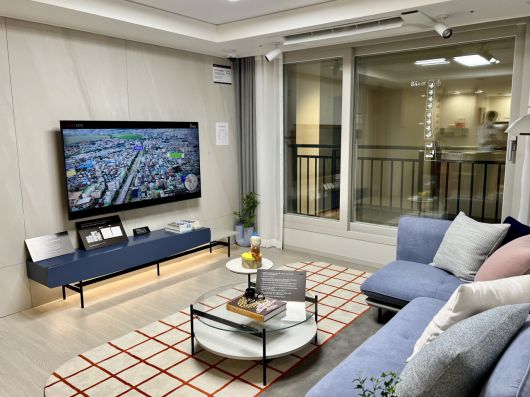 경기 수원시 권선구 권선동 수원 아이파크 시티 11·12단지 견본주택 내부 모습. [사진=김은희 기자]