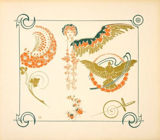 알폰스 무하, Combinaisons Ornementales se Multipliant à l'Infini à L'Aide du Miroir(거울을 이용한 장식 조합), 1901