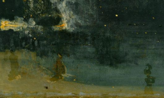 검정과 금빛의 야상곡 : 추락하는 불꽃(일부 확대)