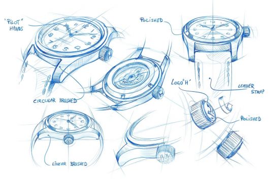 영화 ‘인터스텔라’ 속 머피의 시계 ‘머프’(Murph) 초기 디자인. [Hamilton ⓒ]
