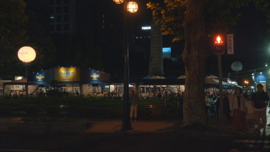 이달 중순 방문한 일본 맥주 축제 ‘삿포로 오도리 비어 가든’ 현장 이정아 기자