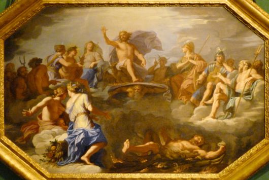 장 밥티스트 드 샹페뉴, '올림포스 12대 신이 지켜보는 가운데 화형 당하는 헤라클레스'